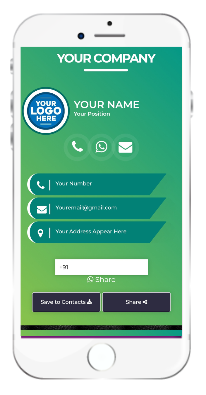 Ezycard Business Card Sample